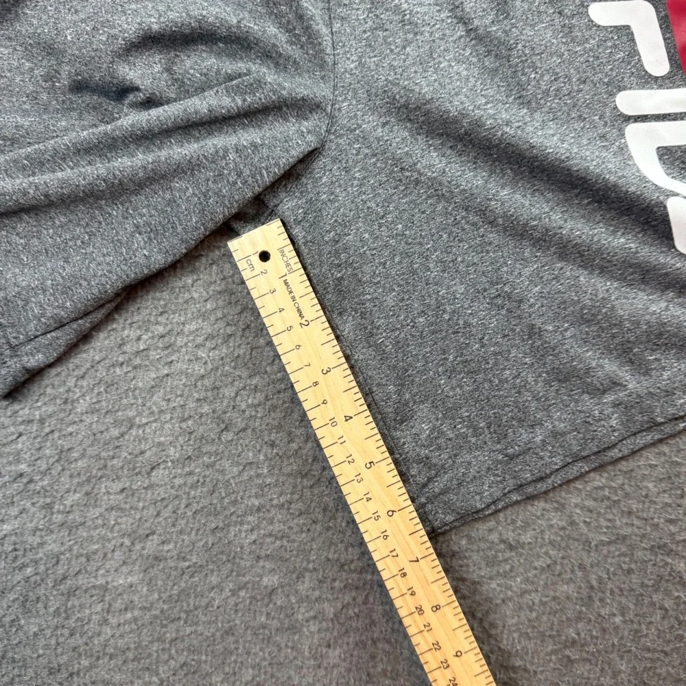 Fila Athletic Shorts Boys Size M 10/12 Gray White Logo Mesh Panel Drawstring‎